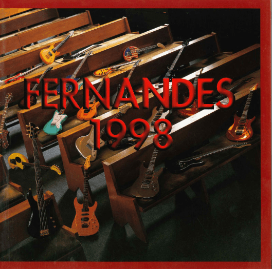 Fernandes-Burny electric guitars catalog 1998 / Fernandes-Burny Catálogo de guitarras 1998