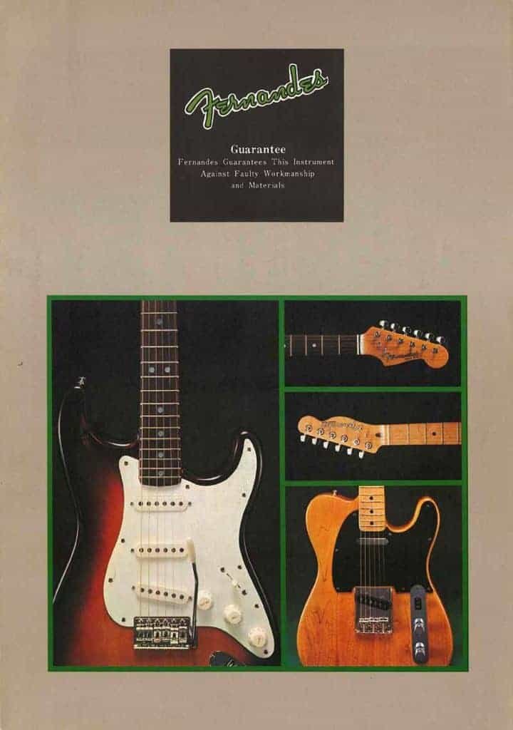 Fernandes-Burny electric guitars catalog from 1973 to 2009 / Fernandes-Burny Catálogo de guitarras de 1973 até 2009