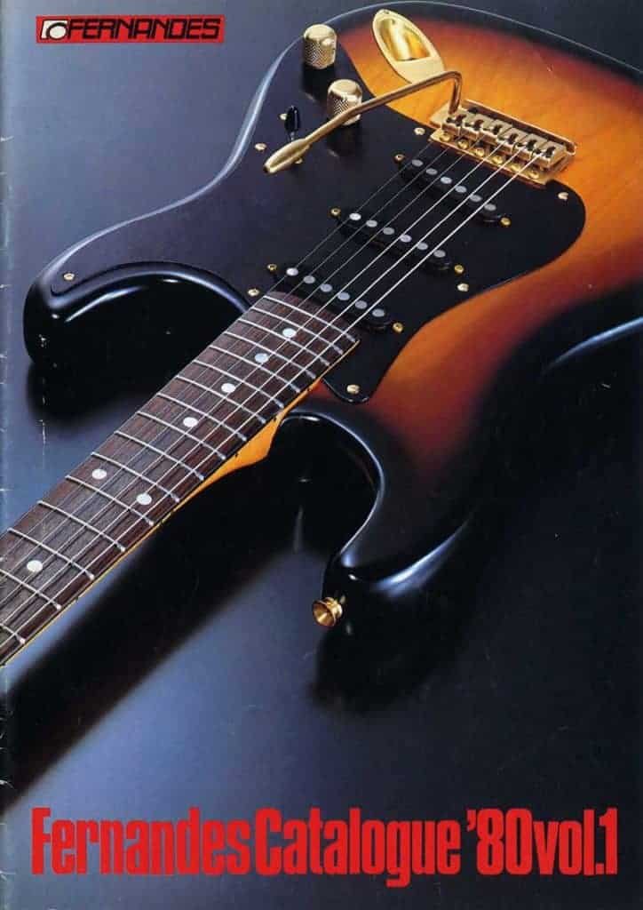 Fernandes-Burny electric guitars catalog 1980 / Fernandes-Burny Catálogo de guitarras 1980