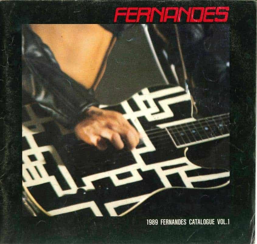 Fernandes-Burny electric guitars catalog 1989 / Fernandes-Burny Catálogo de guitarras 1989