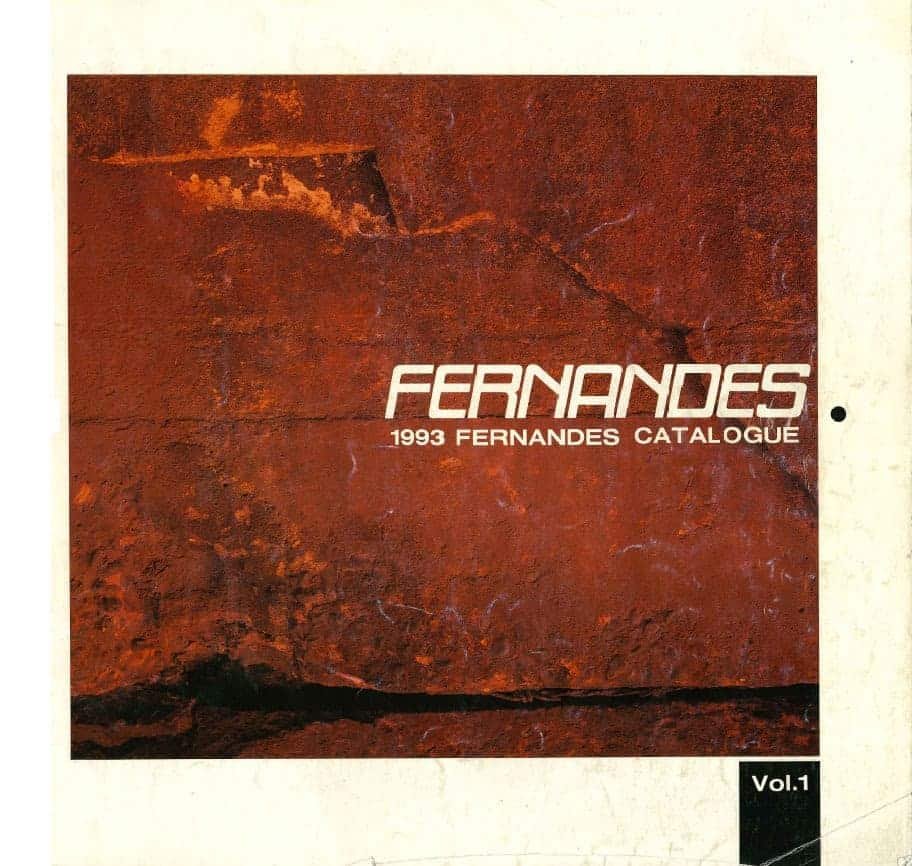 Fernandes-Burny electric guitars catalog 1993 / Fernandes-Burny Catálogo de guitarras 1993