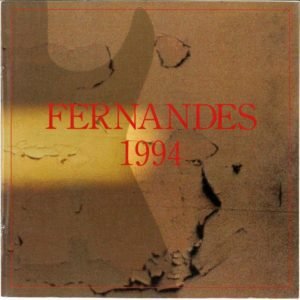 Fernandes-Burny electric guitars catalog 1994 / Fernandes-Burny Catálogo de guitarras 1994
