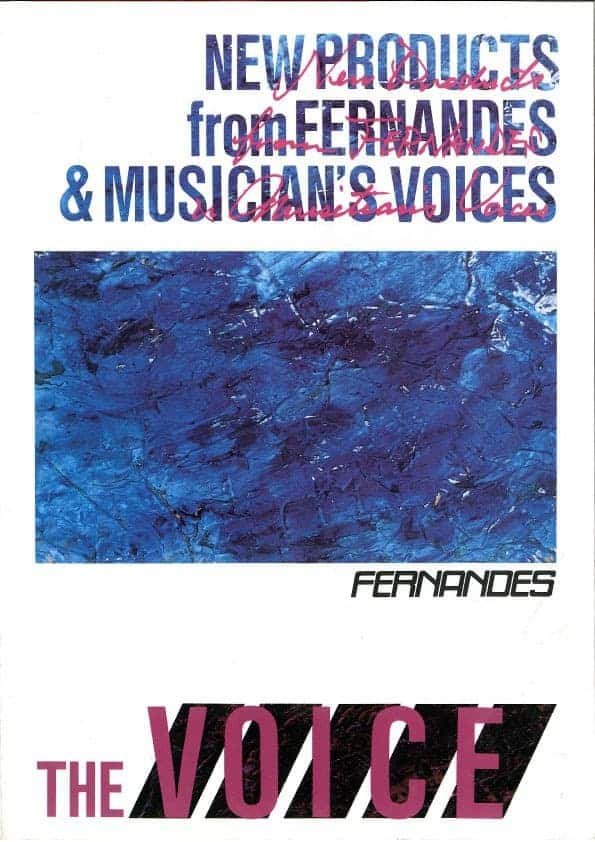 Fernandes-Burny electric guitars catalog 1992 Voice / Fernandes-Burny Catálogo de guitarras 1992 Voice