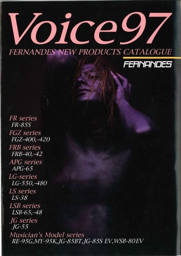 Fernandes-Burny electric guitars catalog 1997 Voice / Fernandes-Burny Catálogo de guitarras 1997 Voice
