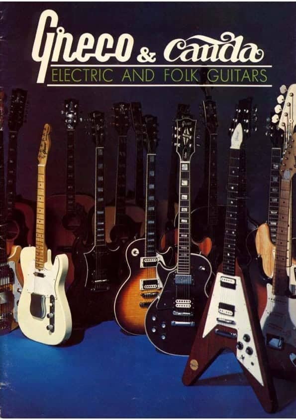 Greco Catálogo de guitarras 1973 - Greco guitar catalog 1973