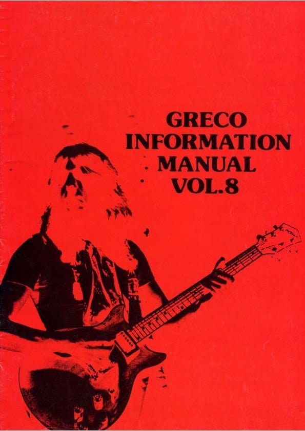 Greco Catálogo de guitarras 1977 Volume 8 - Greco guitar catalog 1977 Volume 8
