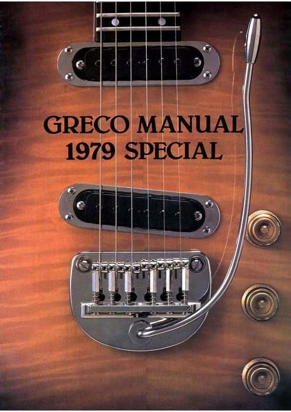 Greco Catálogo de guitarras 1979 Special - Greco guitar catalog 1979 Special