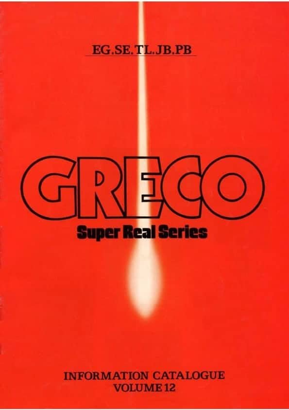 Greco Catálogo de guitarras 1980 - Greco guitar catalog 1980