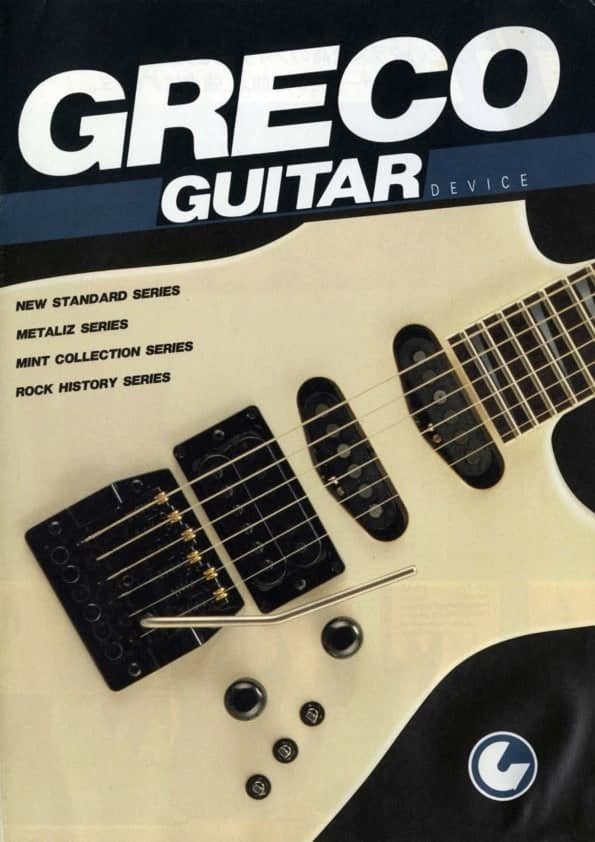 Greco Catálogo de guitarras 1985 - Greco guitar catalog 1985
