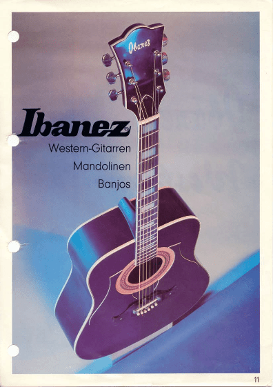 Ibanez Guitars Catalogue 1978 Acoustics / Ibanez Catálogo de Guitarras 1978 Acoustics