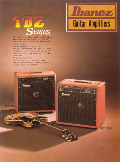 Ibanez Catalogue 1978 Guitar Amplifiers TBZ Series / Ibanez Catálogo 1978 Guitar Amplifiers TBZ Series