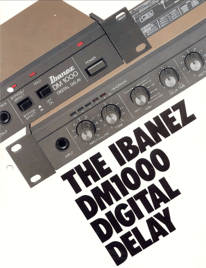 Ibanez Guitars Catalogue 1982 DM1000 Digital Delay / Ibanez Catálogo 1982 DM1000 Digital Delay