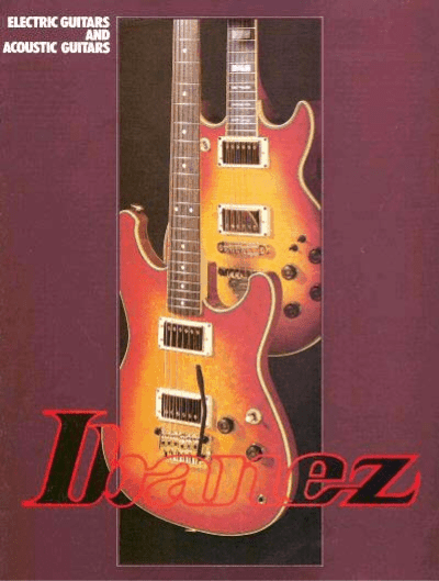 Ibanez Guitars Catalogue 1983 Electric Guitars Acoustic Guitars / Ibanez Catálogo 1983 Electric Guitars Acoustic Guitars
