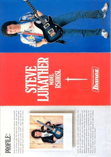 Ibanez Guitars Catalogue 1983 Steve Lukather Model RS1010SL / Ibanez Catálogo 1983 Steve Lukather Model RS1010SL