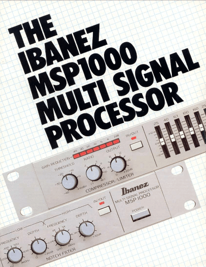 Ibanez Guitars Catalogue 1984 MSP1000 Multi Signal Processor / Ibanez Catálogo 1984 MSP1000 Multi Signal Processor