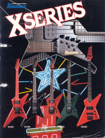 Ibanez Guitars Catalogue 1984 X-Series Ibanez Catálogo 1984 X-Series