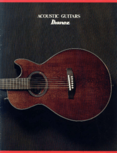Ibanez Guitars Catalogue 1985 Acoustic Guitars