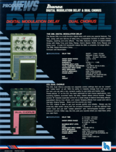 Ibanez Guitars Catalogue 1985 Digital Modulation Delay and Dual Chorus