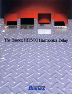 Ibanez Guitars Catalog HD1500 Harmonics Delay