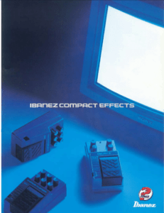 Ibanez Guitars Catalogue 1986 Ibz Compact Effects