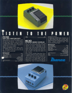 Ibanez Guitars Catalogue 1986 Listen To The Power