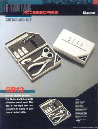 Ibanez Guitars Catalogue 1987 Guitar Accessories