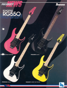 Ibanez Guitars Catalogue 1987 Roadstar RG550