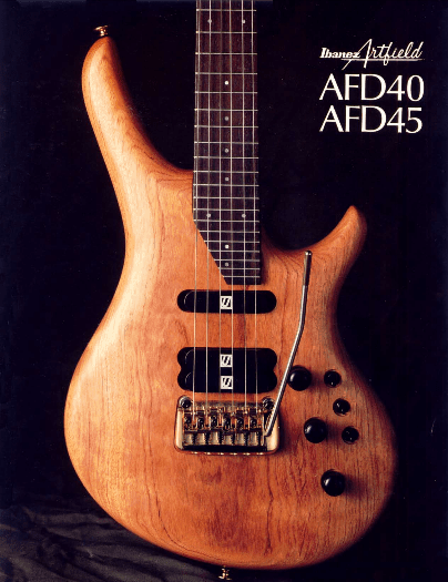 Ibanez Guitars Catalogue 1988 Artfield AFD40 AFD45