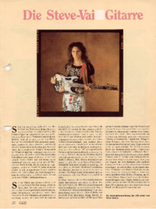 Ibanez Guitars Catalogue 1989 Steve Vai Guitars