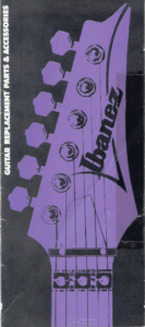 Ibanez Guitars Catalogue 1990 Guitar Replacement Parts X