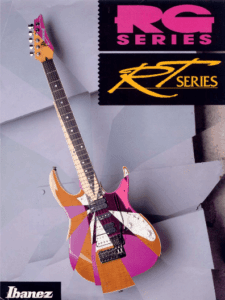 Ibanez Guitars Catalogue 1991 RG Series & RT Series