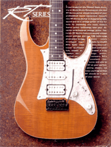 Ibanez Guitars Catalogue 1992 RT Series