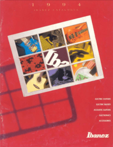 Ibanez Guitars Catalogue 1994 Ibanez Catalogue 2