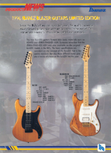 Blazer Guitar Limited Edition