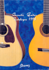 Ibanez Guitars Catalogue 1998 Acoustic Guitar