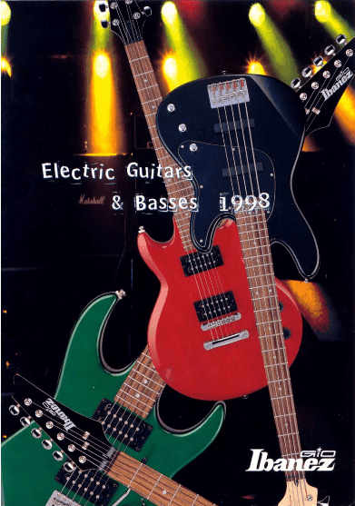 Ibanez Guitars Catalogue 1998 Gio Electric Guitars & Basses