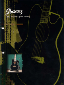 Ibanez Guitars Catalogue 2002 Acoustic Guitar