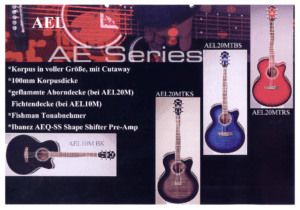 Ibanez Guitars Catalogue 2002 Acoustic Highlights