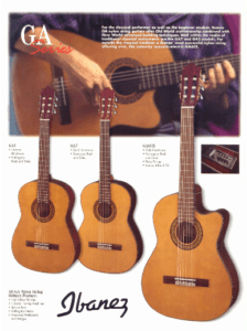 Ibanez Guitars Catalogue 2002 GA-Series
