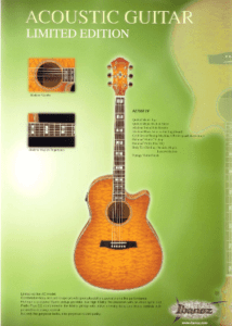 Ibanez Guitars Catalogue 2003 Acoustic Guitar Limited Edition
