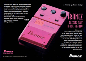 Ibanez Guitars Catalogue 2006 A History of Ibanez Delays
