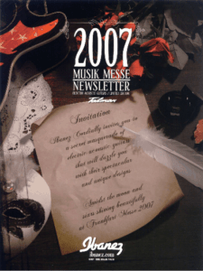 Ibanez Guitars Catalogue 2007 Musik Messe Newsletter