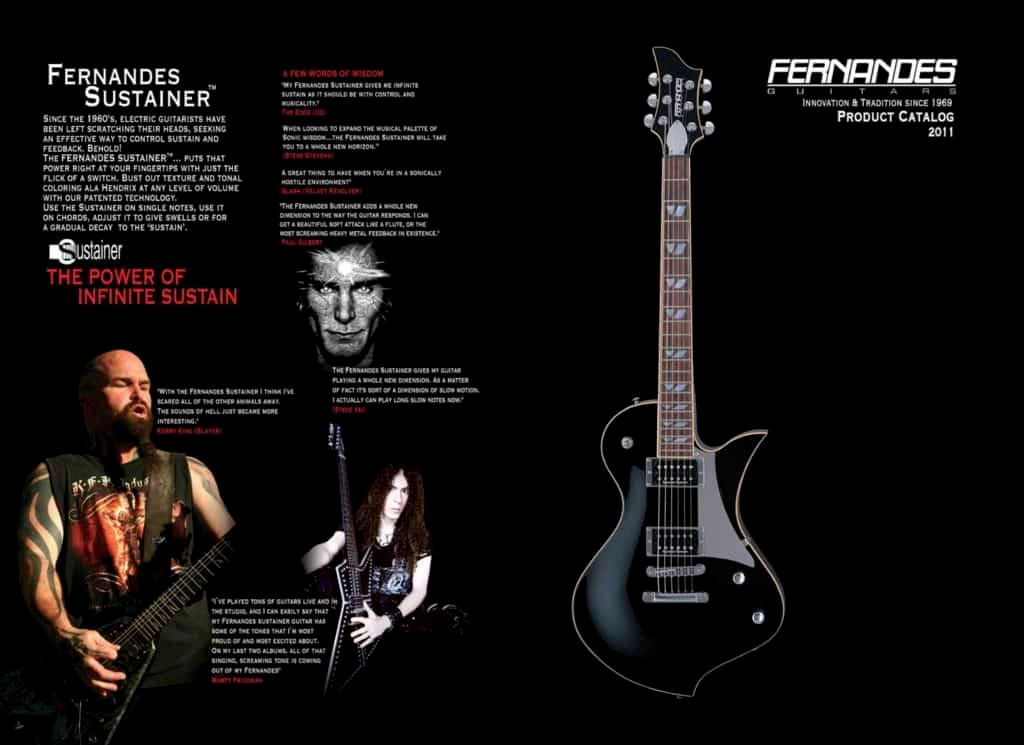 Fernandes-Burny electric guitars 2011 Guitars Catalog