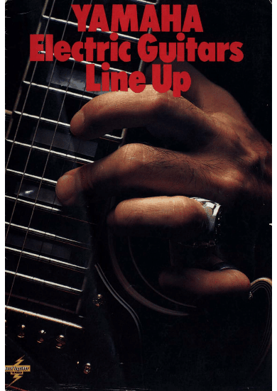 Yamaha Catálogo 1976 Electric Guitars Catalog