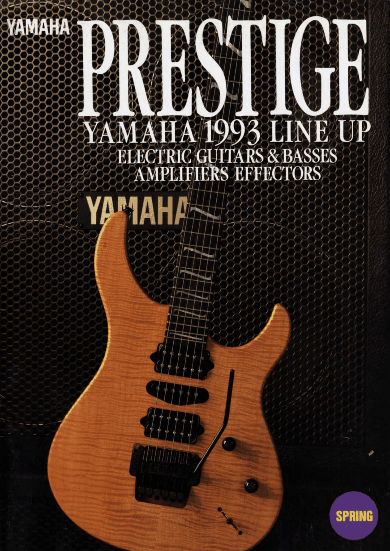 Yamaha Catálogo 1993 Guitars and Basses Line Up '93 Catalog