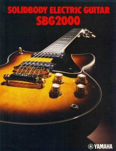Yamaha Catálogo 1980 SBG-2000 Guitars Catalog