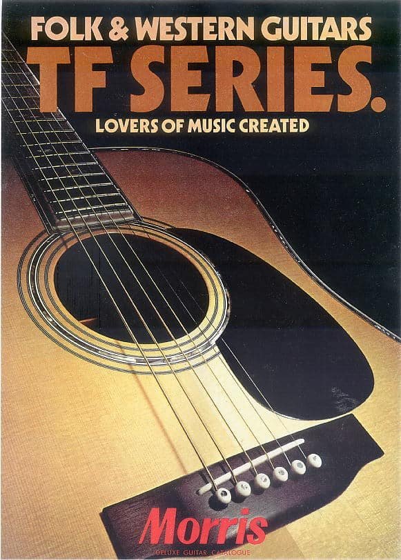 Morris 1980 TF Series Acoustic Guitars Catalogue - Vintage Japan