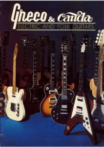 Greco Catalogue 1973 | Vintage Japan Guitar