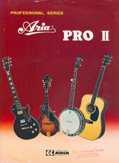 Aria Pro II 1977 Professional Series Catalogue