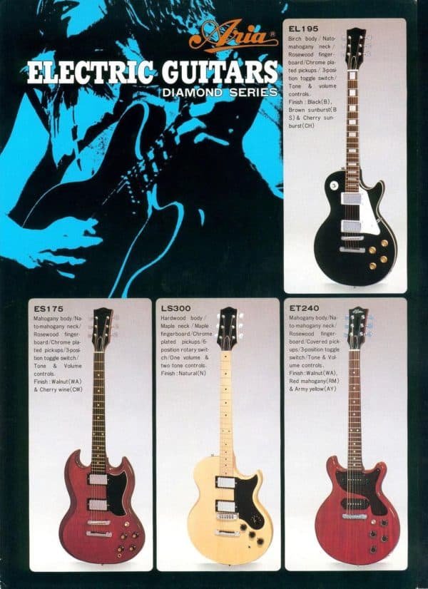 Aria - Aria Pro II Guitar Catalogues - Vintage Japan Guitars